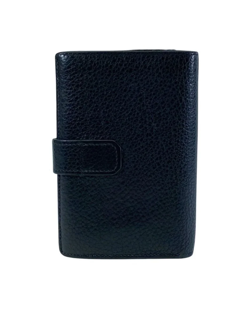 Hermes Jura Bifold Wallet Compact Leather Black Capacity Business